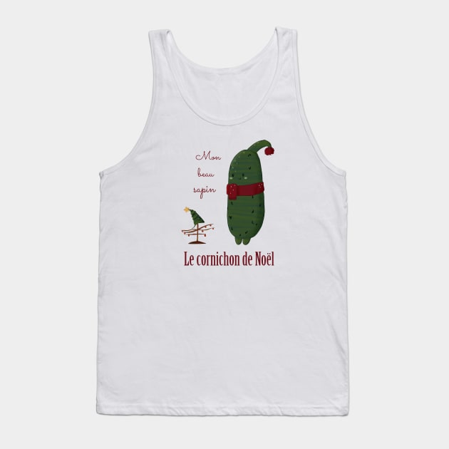 Le cornichon de Noël - The Christmas pickle Tank Top by Babush-kat